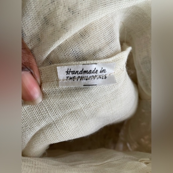 Handmade Boho Crochet Macrame Bag  With Beaded Detail 1970s Hand Bag - Picture 8 of 8